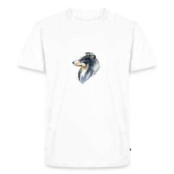 Collie Dog Dog Owner Dog Lovers Dogs - Men's Premium Organic T-Shirt - white - Front - Nico (187cm)