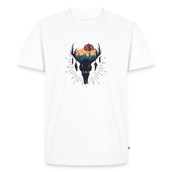 Hiking Camping Camping Outdoor Hiking Tour Hikers - Men's Premium Organic T-Shirt - white - Front - Nico (187cm)