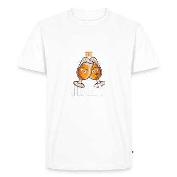 Batches be Hazy Beer Drinker Beer Brew Beer Glass - Men's Premium Organic T-Shirt - white - Front - Nico (187cm)