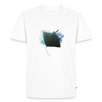 Idée cadeau Dive Manta Point Nusa Penida - T-shirt Premium bio Homme - blanc - Devant - Nico (187cm)