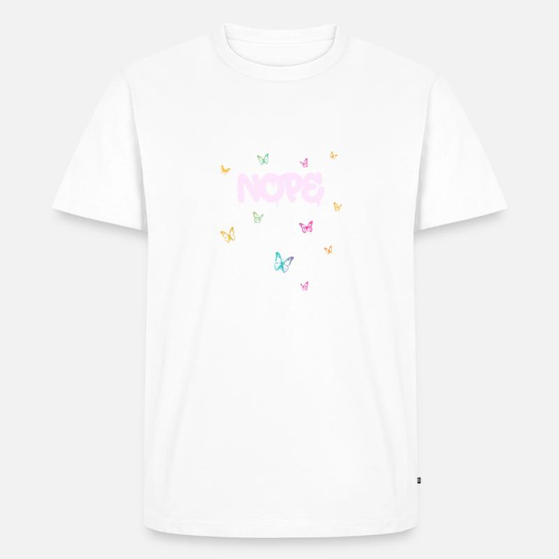 Nope - Dites simplement non! - T-shirt Premium bio Homme - blanc