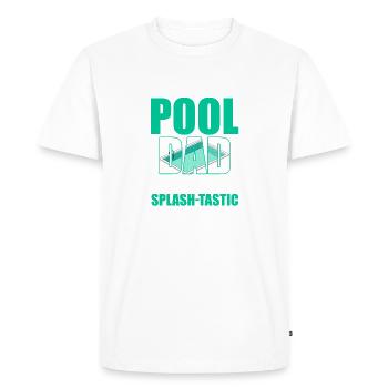 Je suis le leader de la piscine et j’adore les comprimés de chlore - T-shirt Premium bio Homme - blanc - Devant - Nico (187cm)