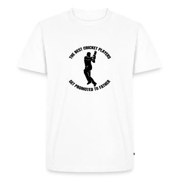 Cricket Team Cricket Gift Saying Cricket Fan - Men's Premium Organic T-Shirt - white - Front - Nico (187cm)