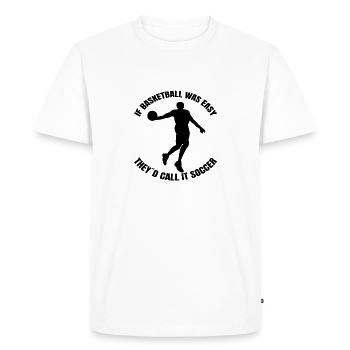 Basketball Basketball Basketball Lovers Club - T-shirt Premium bio Homme - blanc - Devant - Nico (187cm)