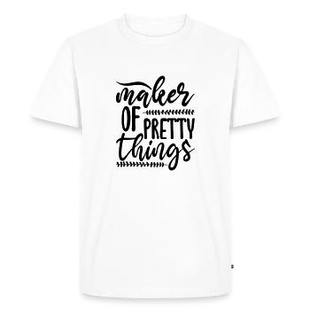 29 FABRICANT DE JOLIES CHOSES - T-shirt Premium bio Homme - blanc - Devant - Nico (187cm)