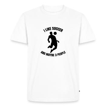 Football coach Football Footballer Footballer - Men's Premium Organic T-Shirt - white - Front - Nico (187cm)