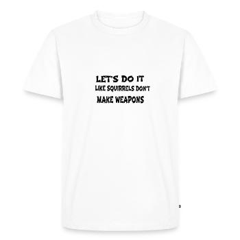 Festival hippie hippie hippie désarmement cool - T-shirt Premium bio Homme - blanc - Devant - Nico (187cm)