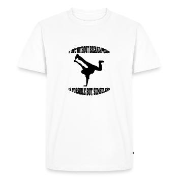 Breakdance Danseurs Breakdancers Dansedanse sportive - T-shirt Premium bio Homme - blanc - Devant - Nico (187cm)