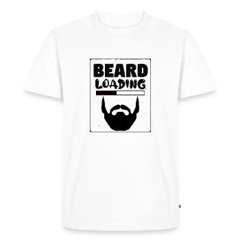 T-shirt à chargement de barbe - T-shirt Premium bio Homme - blanc - Devant - Nico (187cm)