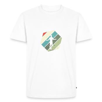 Speed Rope Skipping - Men's Premium Organic T-Shirt - white - Front - Nico (187cm)