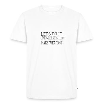 Global Peace Hippy Joke Green Peace Movement heureux - T-shirt Premium bio Homme - blanc - Devant - Nico (187cm)