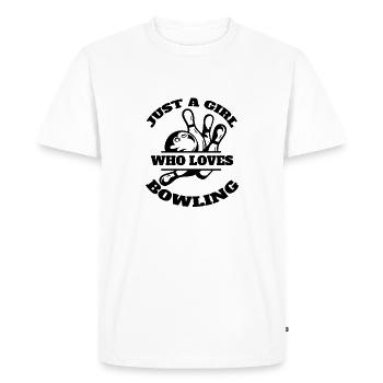 Bowling Girls Bowling ball Bowler Kegeln Kegel - Men's Premium Organic T-Shirt - white - Front - Nico (187cm)