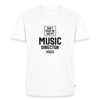 Music Director Job Occupation - Men's Premium Organic T-Shirt - white - Front - Nico (187cm)
