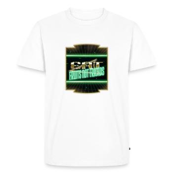 blague amusante idée cadeau végétal anniversaire à base de plantes - T-shirt Premium bio Homme - blanc - Devant - Nico (187cm)