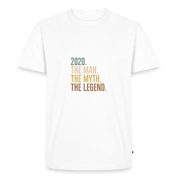 March 2020 The Man The Myth The Legend - Men's Premium Organic T-Shirt - white - Front - Nico (187cm)