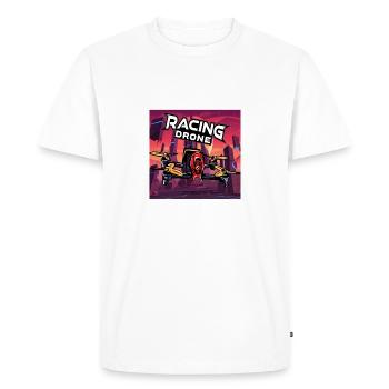 Drone Racing Drone Renn Drohne FPV - T-shirt Premium bio Homme - blanc - Devant - Nico (187cm)