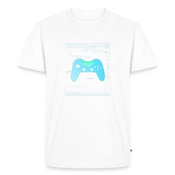 Digital Controller - Men's Premium Organic T-Shirt - white - Front - Nico (187cm)