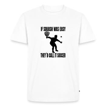 Squash Squash Game Racquetball Player Racquetball - Men's Premium Organic T-Shirt - white - Front - Nico (187cm)