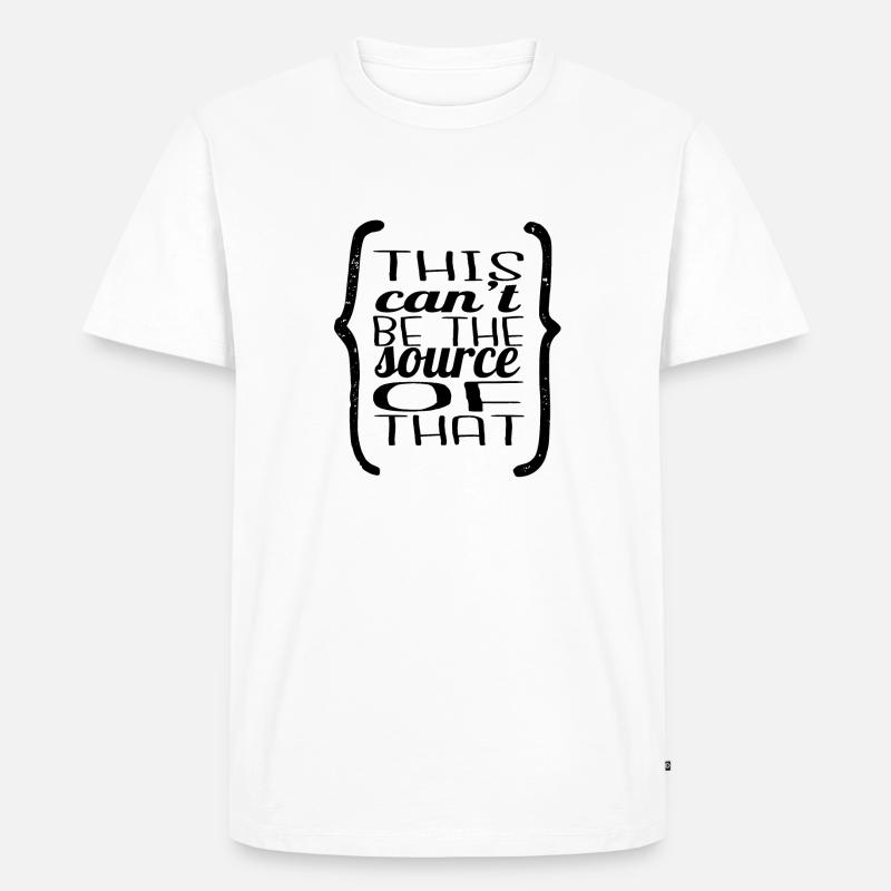Programming Language - Men's Premium Organic T-Shirt - white