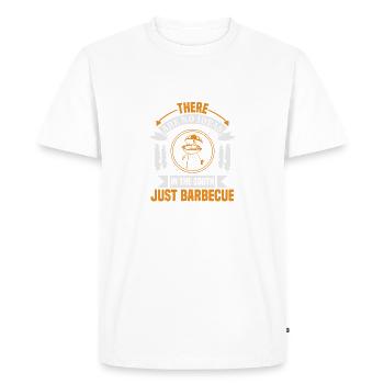IL N’Y A PAS D’IDÉES DANS LE SUD JUSTE UN BARBECUE - T-shirt Premium bio Homme - blanc - Devant - Nico (187cm)
