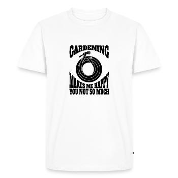 Gardener Gardening Garden Hobby Gardener Nursery - Men's Premium Organic T-Shirt - white - Front - Nico (187cm)