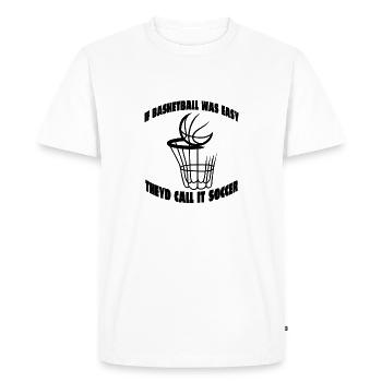 Basketball Players Basketball Basketball Team - Men's Premium Organic T-Shirt - white - Front - Nico (187cm)