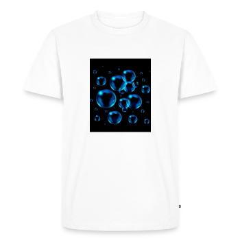 Conception avec des points de pierre - T-shirt Premium bio Homme - blanc - Devant - Nico (187cm)
