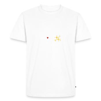 Meilleur Voisin Etoile Fête - T-shirt Premium bio Homme - blanc - Devant - Nico (187cm)