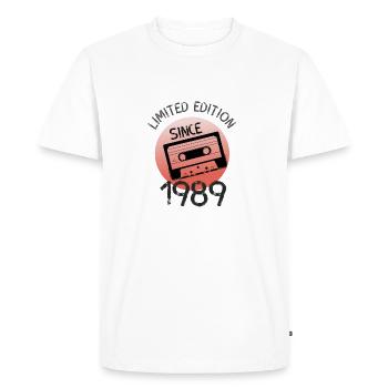 Edition limitée 1989 rétro - T-shirt Premium bio Homme - blanc - Devant - Nico (187cm)