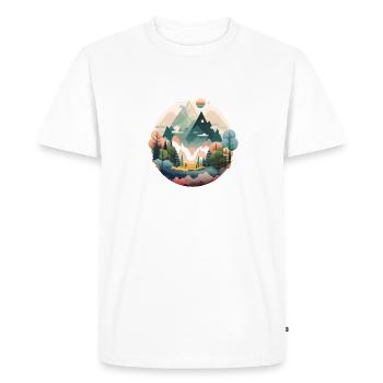 SURREAL - Men's Premium Organic T-Shirt - white - Front - Nico (187cm)