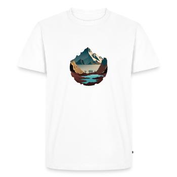 SURREAL - Men's Premium Organic T-Shirt - white - Front - Nico (187cm)