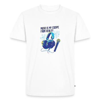 Singer Band Singing Hobby Singer Singing Musicians - Men's Premium Organic T-Shirt - white - Front - Nico (187cm)