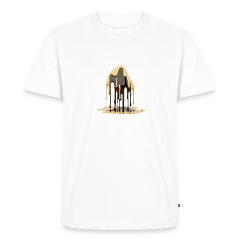 MELTING - Men's Premium Organic T-Shirt - white - Front - Nico (187cm)