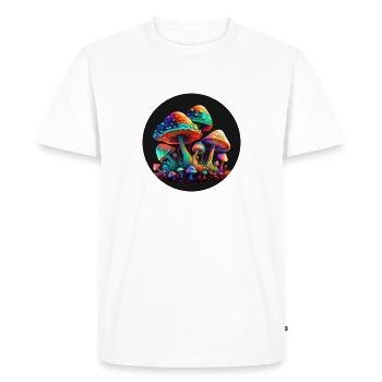 CHAMPIGNONS POURRIS - T-shirt Premium bio Homme - blanc - Devant - Nico (187cm)
