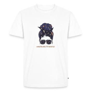 Mental Health The Rapist 5 - Men's Premium Organic T-Shirt - white - Front - Nico (187cm)