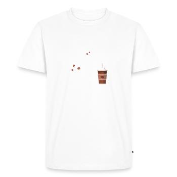Courir sur Ms.Rachel et les amoureux accros au café glacé - T-shirt Premium bio Homme - blanc - Devant - Nico (187cm)