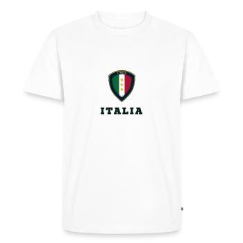 ITALIA - Men's Premium Organic T-Shirt - white - Front - Nico (187cm)