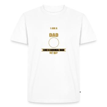 Funny Delivery Driver Dad Father's Day - Men's Premium Organic T-Shirt - white - Front - Nico (187cm)