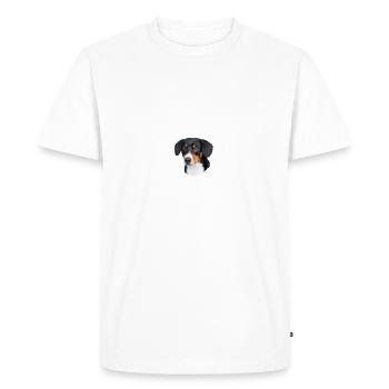 Beware of the master, Entlebucher Sennenhund - Men's Premium Organic T-Shirt - white - Front - Nico (187cm)