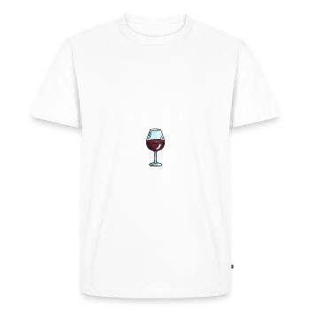 Wine not - Männer Premium Bio T-Shirt - Weiß - Vorne - Nico (187cm)