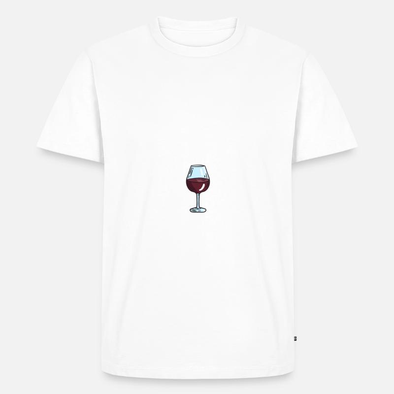 Wine not - Männer Premium Bio T-Shirt - Weiß