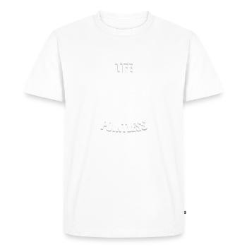 Life is possible but pointless - Bloodhound - Men's Premium Organic T-Shirt - white - Front - Nico (187cm)