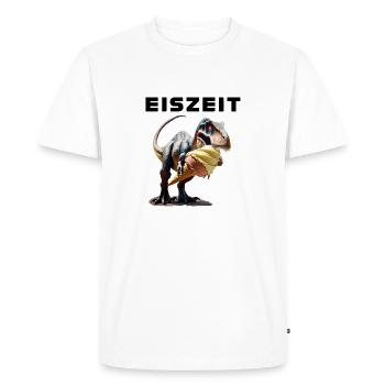 L’ère glaciaire avec les dinosaures - T-shirt Premium bio Homme - blanc - Devant - Nico (187cm)
