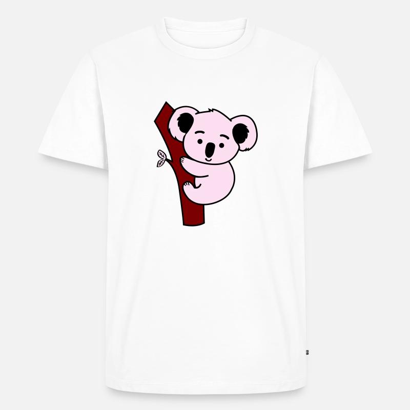 koala - Männer Premium Bio T-Shirt - Weiß