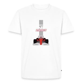 Surpasser une voiture de course de Grand Prix - T-shirt Premium bio Homme - blanc - Devant - Nico (187cm)