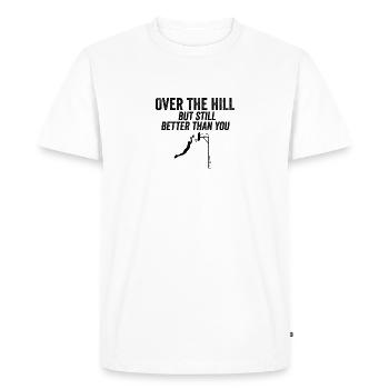 Funny Over The Hill Basketball 30th 40th Birthday - Men's Premium Organic T-Shirt - white - Front - Nico (187cm)