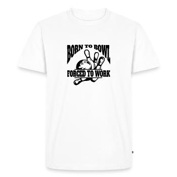 Bowling Skittles Bowler Bowling Club Bowling Club - T-shirt Premium bio Homme - blanc - Devant - Nico (187cm)