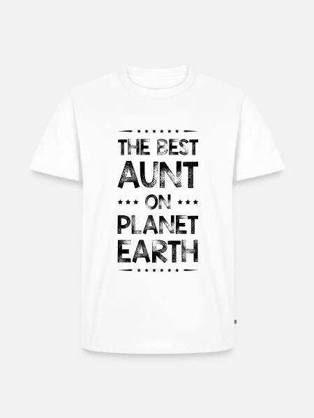 Best Aunt Saying - Men's Premium Organic T-Shirt - white
