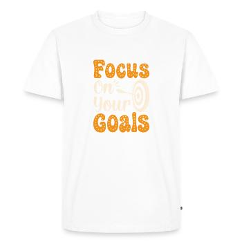 Focus/Courage Gift Idea - Men's Premium Organic T-Shirt - white - Front - Nico (187cm)