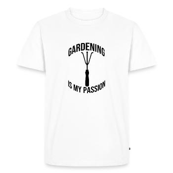 Jardin cadeau jardinier verger jardinier amateur - T-shirt Premium bio Homme - blanc - Devant - Nico (187cm)